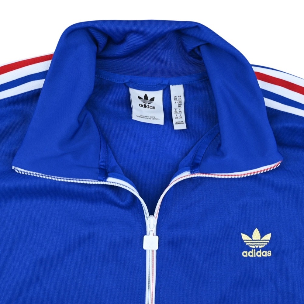 Adidas Originals Blue Firebird Track Jacket Streetwear Sportcore Full Zip 2XL